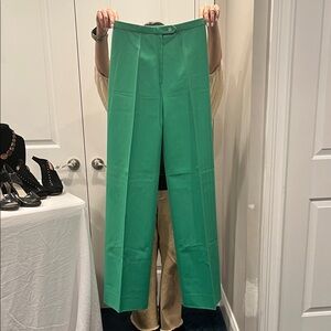 RARE …Boutique Valentino Green Wide Leg Women's slacks
